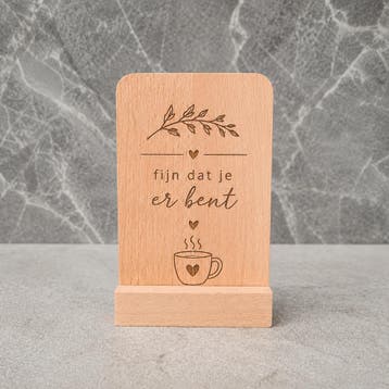 HOCHO Beuken standaard met A6 bord 160 x 125 mm zonder op..., Ophalen of Verzenden, Nieuw