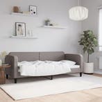 vidaXL Slaapbank 80x200 cm stof taupe, Huis en Inrichting, Slaapkamer | Bedden, Eenpersoons, Verzenden, Nieuw, 80 cm