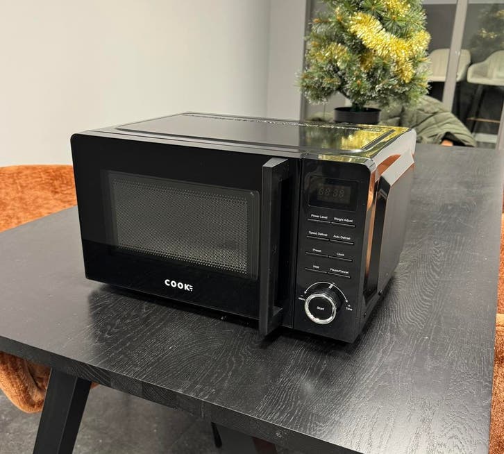 Cook-it Vrijstaande Magnetron 20L, Witgoed en Apparatuur, Magnetrons, Minder dan 45 cm, Vrijstaand, Draaiplateau, Zo goed als nieuw