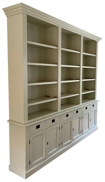 Boekenkast signaalwit Brummen 260 x 240cm, Ophalen of Verzenden, Nieuw