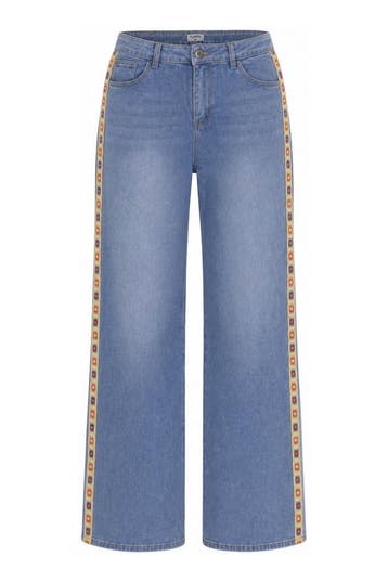 Fluresk Broek in maat 44 Blauw, Fluresk, Verzenden, Gedragen, Blauw