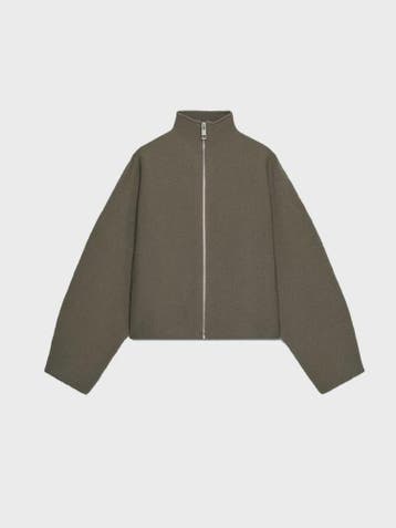 Dames Cropped Jacket met Opstaande Kraag - Vintage Stijl Her, Verzenden, Nieuw