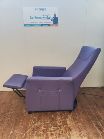 Fitform Sta- Op stoel uitgevoerd in paars leder, goede staat, Minder dan 75 cm, Ophalen of Verzenden, Zo goed als nieuw, 50 tot 75 cm