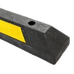 Rubberen varkensrug – wielstop - Geel & Zwart - Rubber -, Verzenden