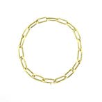 Gouden closed forever armband (Schakelarmband), Sieraden, Tassen en Uiterlijk, Armbanden, Ophalen of Verzenden, Gebruikt, Overige kleuren