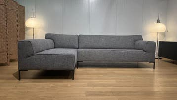 NIEUW Design on Stock Bloq Hoekbank Grijs + GARANTIE, 250 tot 300 cm, Design Bank Bankstel Zetel Hoekbank Design on Stock, Hoekbank