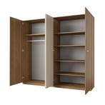 Kledingkast Verdal – 4-Deurs incl. Spiegel, Verzenden, Nieuw