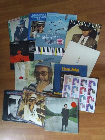 Elton John - Collection of 15 x albums inc. 1 double LP - LP, Nieuw in verpakking