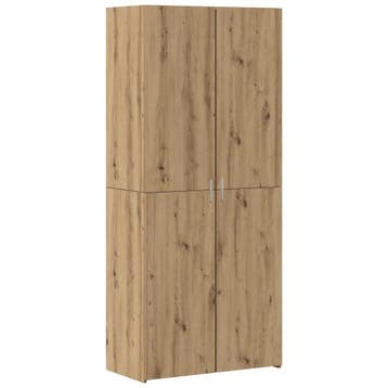 vidaXL buffetkast 2 st Artisan Eiken 80 x 42 x 185 cm, Minder dan 50 cm, Verzenden, Nieuw, Minder dan 100 cm