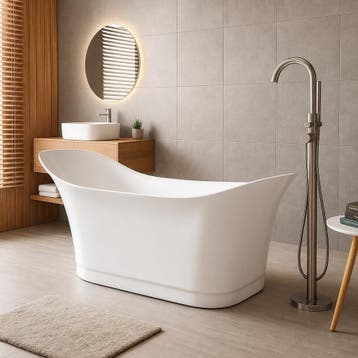 Ligbad Santa Fé 170 x 78 x 82 cm Vrijstaand Bad wit, Verzenden, Nieuw, Bad