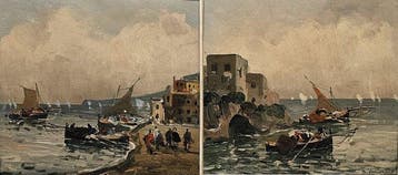 Francesco Di Marino (1892-1954) - Coppia di marine