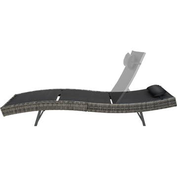 Wicker ligbed Moana - grijsgevlekt, Verzenden, Nieuw