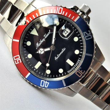 Mathey-Tissot - Swiss Automatic - Diver - Pepsi - New -, Nieuw