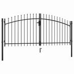 vidaXL Dubbele deur hekpoort Woerden met speerpunt, Tuin en Terras, Tuinpoorten, Verzenden, Nieuw