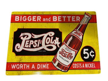 Pepsi Cola - metalen wandplaat collectie, Ophalen of Verzenden, Nieuw, Reclamebord