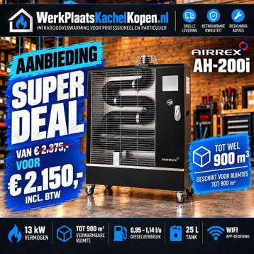 Airrex Infraroodheater Infraroodkachel Dieselheater, Ophalen of Verzenden, Nieuw, Hoog rendement (Hr)
