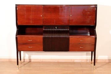 Borsani - Osvaldo Borsani - Credenza - Hout, Glas, Messing