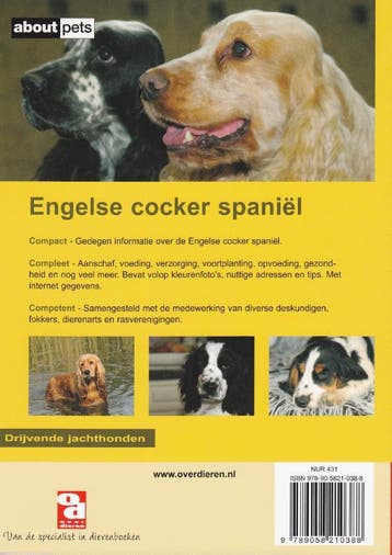 De engelse cocker spaniel / Over Dieren 9789058210388, Verzenden, Gelezen, Over Dieren