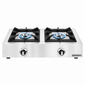 GGM Gastro | Gasfornuis - 770x400x170mm - 11,0 kW - 2 pits |, Verzenden, Nieuw, Inbouw