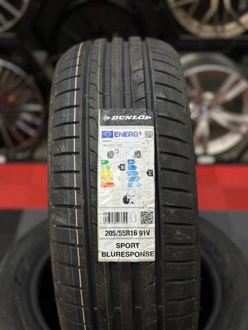 205/55 R16 91V Dunlop Sport BluResponse| €75 p/st incl. mont, 16 inch, Nieuw, Band(en), Personenwagen