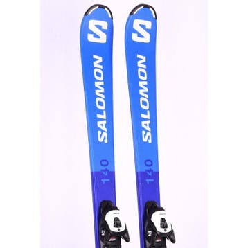100 110 120 140 kinder skis SALOMON S/RACE JR 2024, blue/wh, Sport en Fitness, Verzenden, Gebruikt, Salomon