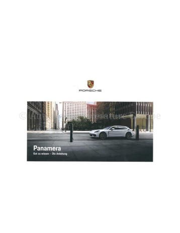 2018 PORSCHE PANAMERA | SPORT TURISMO INSTRUCTIEBOEKJE