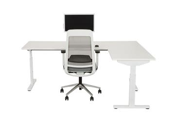 Hoekbureau recht TUBE wit 160x160, Ophalen of Verzenden, Nieuw in verpakking