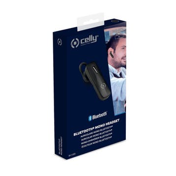 Celly Bluetooth Headset BH10BK Zwart, Verzenden, Nieuw
