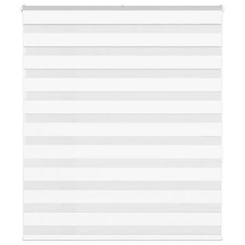 vidaXL Zebra rolgordijn 125x150 cm stofbreedte 120,9cm, Verzenden, Nieuw, Wit