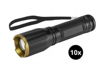 Veiling - 10 Stuks Militaire Zaklamp - 3x AAA Batterijen (ni, Verzamelen
