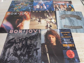 Bon Jovi, Europe - 5 x great albums + 3 x 12 Maxi singles -, Nieuw in verpakking