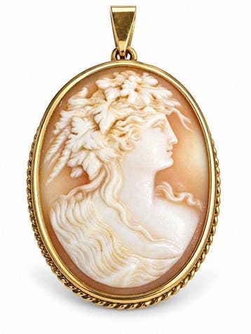 Cameo - 14 karaat Geel goud - Cameo