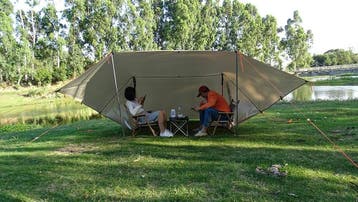 Waterdicht Tarp 19 Ophangpunten Outdoor Camping Luifel, Caravans en Kamperen, Verzenden, Nieuw