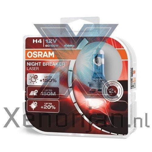Osram Night Breaker Laser +150% H4, Auto-onderdelen, Verlichting, Verzenden