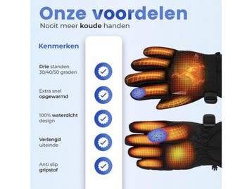 Qualitá® Verwarmde Handschoenen - Elektrische Handschoenen -, Verzenden, Nieuw