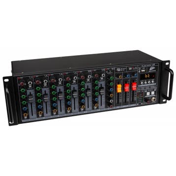 PA-mixer 19Inch rackformaat, 10 ingangen / 7 kanalen, Ophalen of Verzenden, Nieuw, 5 tot 10 kanalen, Microfooningang