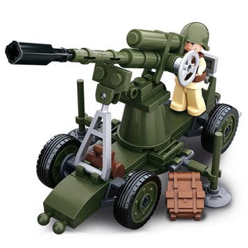 Sluban WWII Allied  antiaircraft gun (Speelgoed, Overig), Ophalen of Verzenden, Nieuw