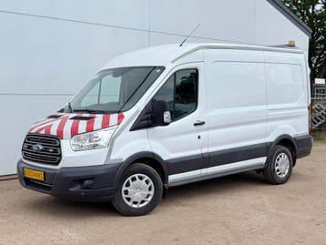 Ford Transit 2.0 TDCI 130PK L2H2 Airco Cruise Control Parkee, Gebruikt, Euro 6, Wit, Ford