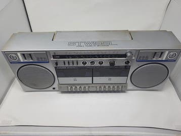 Silver - STW55L / 4-Band Radio Dual / Boombox, Nieuw
