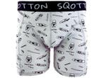 Boxershort - SQOTTON® - Beach - Grijs, Verzenden