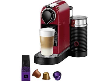 Krups -  Nespresso Citiz & Milk Capsulemachine Rood, Verzenden, Nieuw, 1 kopje, Koffiepads en cups