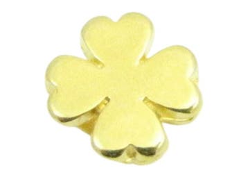 1 x DQ Metaal schuiver klaver goud kleur ca. 5 x 2mm Ø5mm.., Ophalen of Verzenden, Nieuw, Overige typen