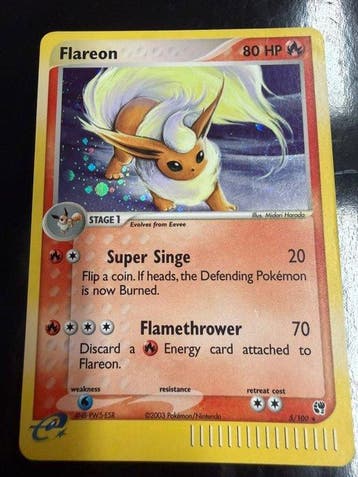 Pokémon - 1 Card - Flareon Holo - EX - EX Sandstorm, Nieuw