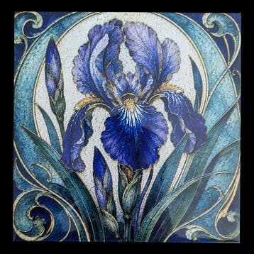 Galerie Teejo - TEEJO - ART TILES – ART NOUVEAU - FLOWER -