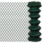 vidaXL Gaashek 1x15 m staal groen, Verzenden, Nieuw, IJzer, 1 tot 2 meter