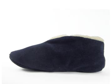 Spaanse sloffen bernardino donkerblauw 100% wol, Nieuw