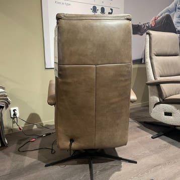 Chanti Relaxfauteuil met Sta Op - IN.HOUSE, Nieuw, Ophalen of Verzenden, 50 tot 75 cm, Leer