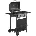 Gasgrill 5 KW 2 Branders BBQ Grillwagen Roestvrij Staal Incl, Verzenden
