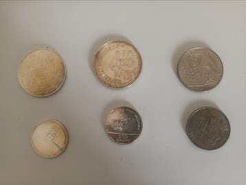 Portugal. Republic. 2x 1000$ (Prata), 2x 500$ (Prata), 200$