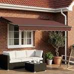 vidaXL Handbediende luifel met LEDs 3,5 x 2,5 m, Verzenden, Nieuw